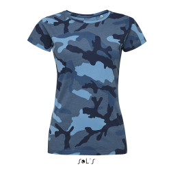 T-SHIRT CAMO WOMEN DONNA G/COLLO M/CORTA SOL'S