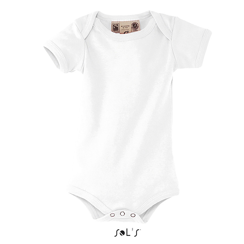 BODY NEONATO ORGANIC BAMBINO BIANCO SOL'S