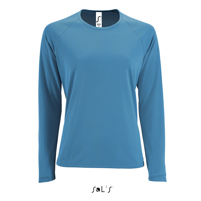 T-SHIRT SPORTY LSL WOMEN DONNA SUBLIMATICA G/COLLO SOL'S