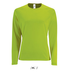 T-SHIRT SPORTY LSL WOMEN DONNA SUBLIMATICA G/COLLO SOL'S