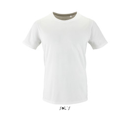 T-SHIRT MILO MEN UOMO BIANCO ORGANIC 155GR M/CORTA G/COLLO SOL'S