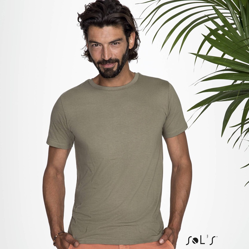 T-SHIRT MILO MEN UOMO ORGANIC 155GR M/CORTA G/COLLO SOL'S