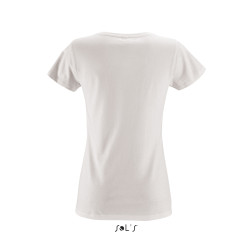 T-SHIRT MILO WOMEN DONNA BIANCO ORGANIC 155GR M/CORTA G/COLLO SOL'S