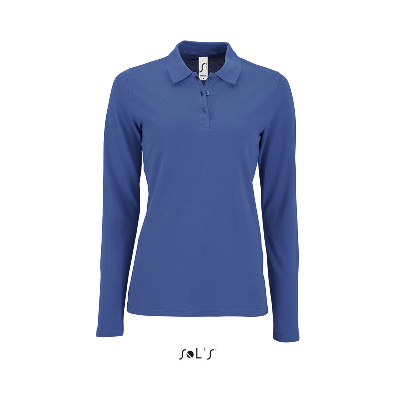 POLO PERFECT LSL WOMEN DONNA M/LUNGA 180 GR SOL'S