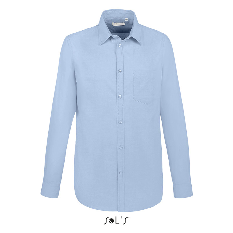 CAMICIA BOSTON FIT OXFORD UOMO M/LUNGA SOL'S