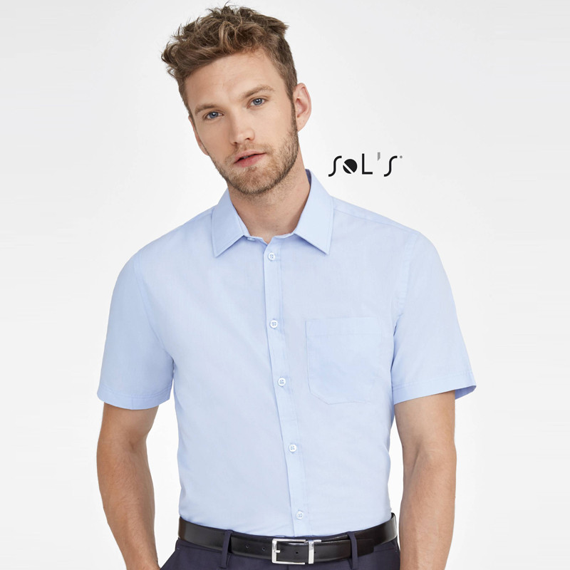 CAMICIA BRISTOL FIT POPELINE UOMO M/CORTA SOL'S