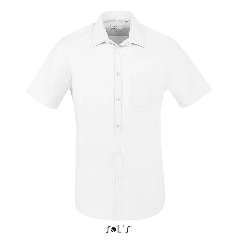 CAMICIA BRISTOL FIT POPELINE UOMO M/CORTA SOL'S