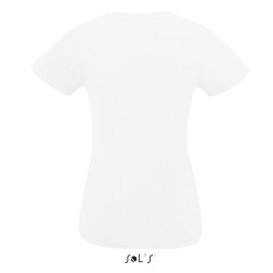 T-SHIRT IMPERIAL V W. BIANCA DONNA SCOLLO A "V" M/CORTA 190GR SOL'S