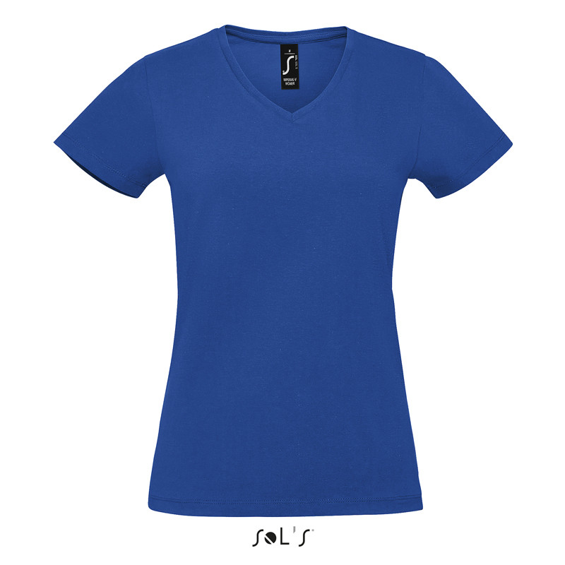 T-SHIRT IMPERIAL V W. DONNA SCOLLO A "V" M/CORTA 190GR SOL'S