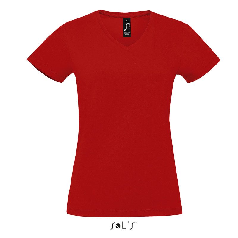 T-SHIRT IMPERIAL V W. DONNA SCOLLO A "V" M/CORTA 190GR SOL'S