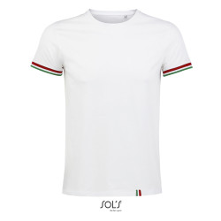 T-SHIRT RAINBOW MAN  BIANCO 155GR M/CORTA G/COLLO SOL'S