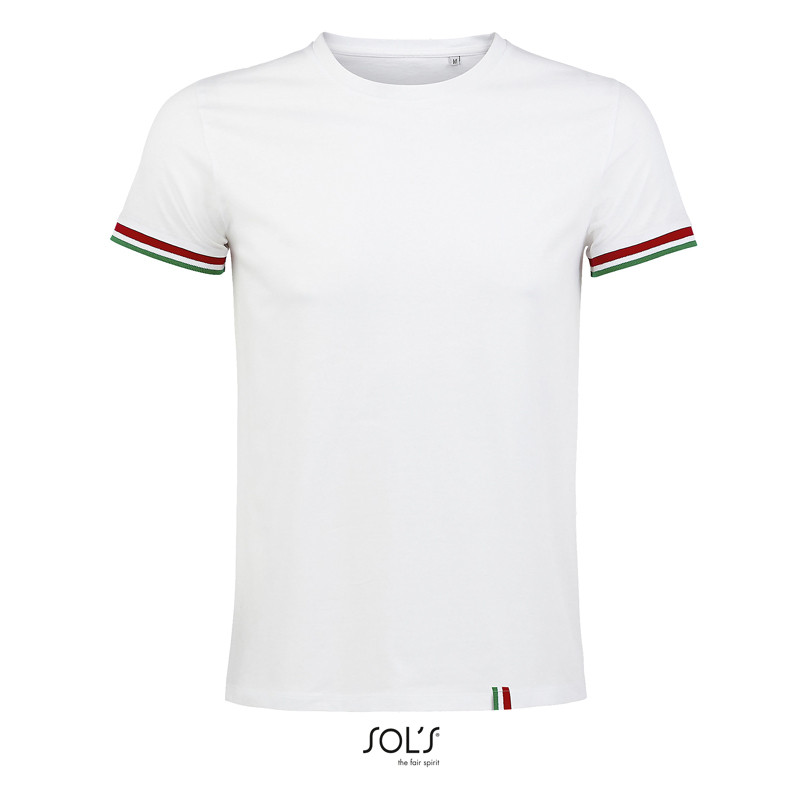 T-SHIRT RAINBOW MAN  BIANCO 155GR M/CORTA G/COLLO SOL'S