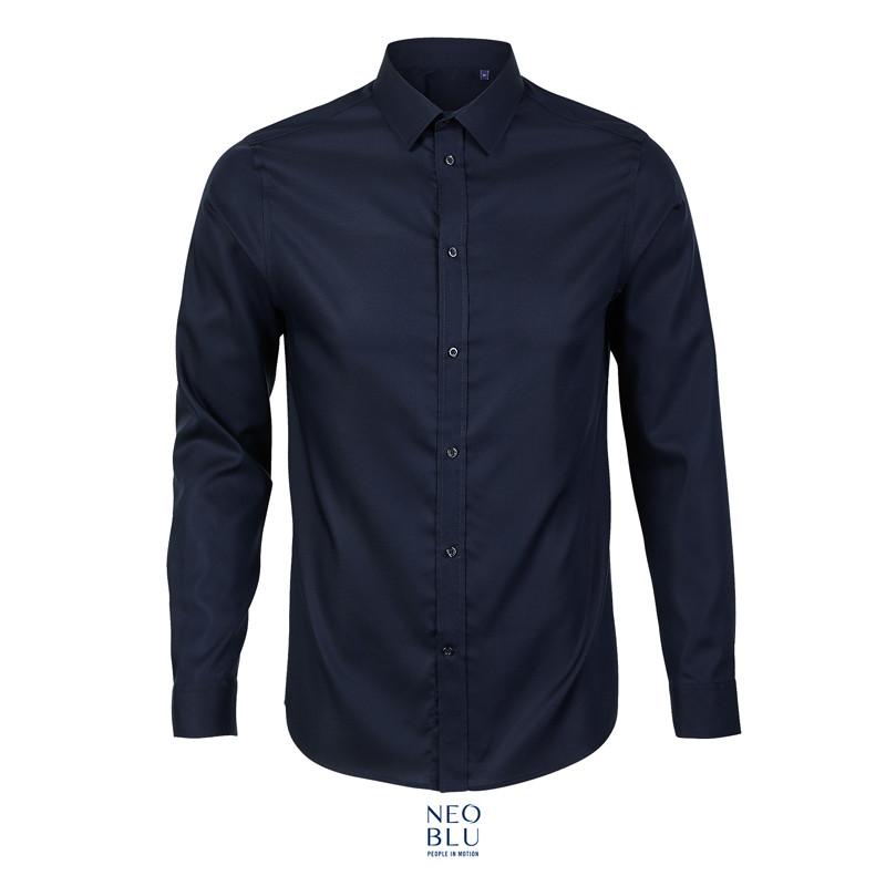 CAMICIA BLAISE UOMO NO STIRO M/LUNGA MICRO TWILL NEOBLU