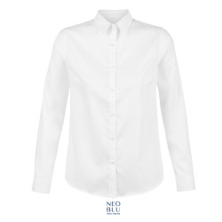 CAMICIA BLAISE DONNA NO STIRO M/LUNGA MICRO TWILL NEOBLU