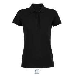 POLO OWEN WOMEN M/CORTA PIQUE' 215 CON ABBOTTONATURA NASCOSTA NEOBLU