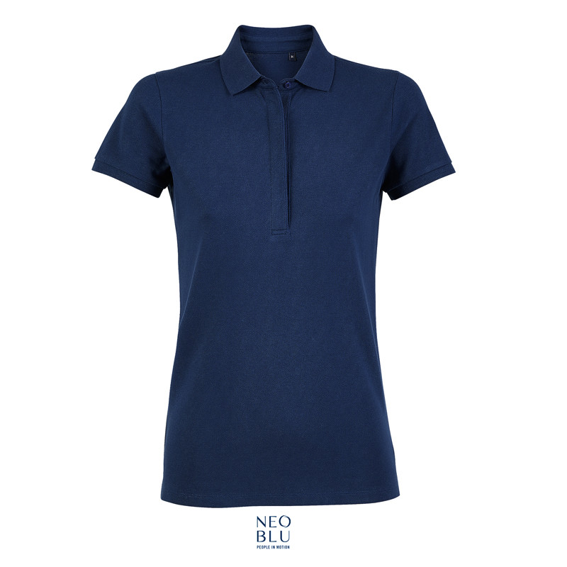 POLO OWEN WOMEN M/CORTA PIQUE' 215 CON ABBOTTONATURA NASCOSTA NEOBLU