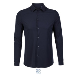 CAMICIA BALTHAZAR UOMO IN JERSEY MERCERIZZATO M/LUNGA  NEOBLU