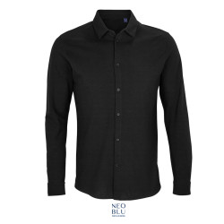 CAMICIA BASILE MAN NEO BLU PIQUE' 190