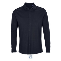 CAMICIA BASILE MAN NEO BLU PIQUE' 190