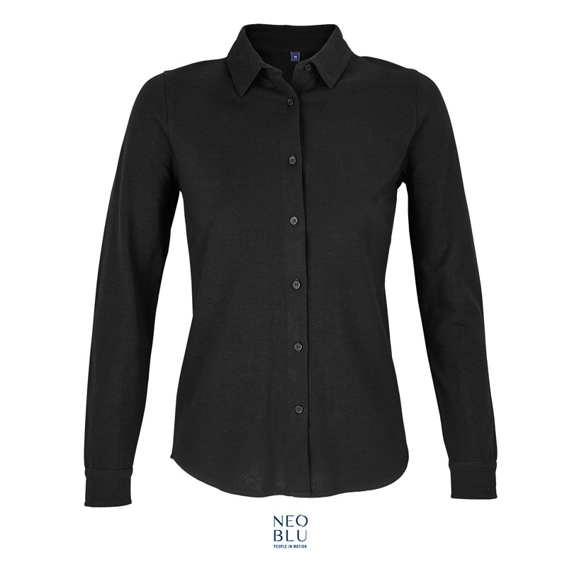 CAMICIA BASILE WOMAN NEO BLU PIQUE' 190