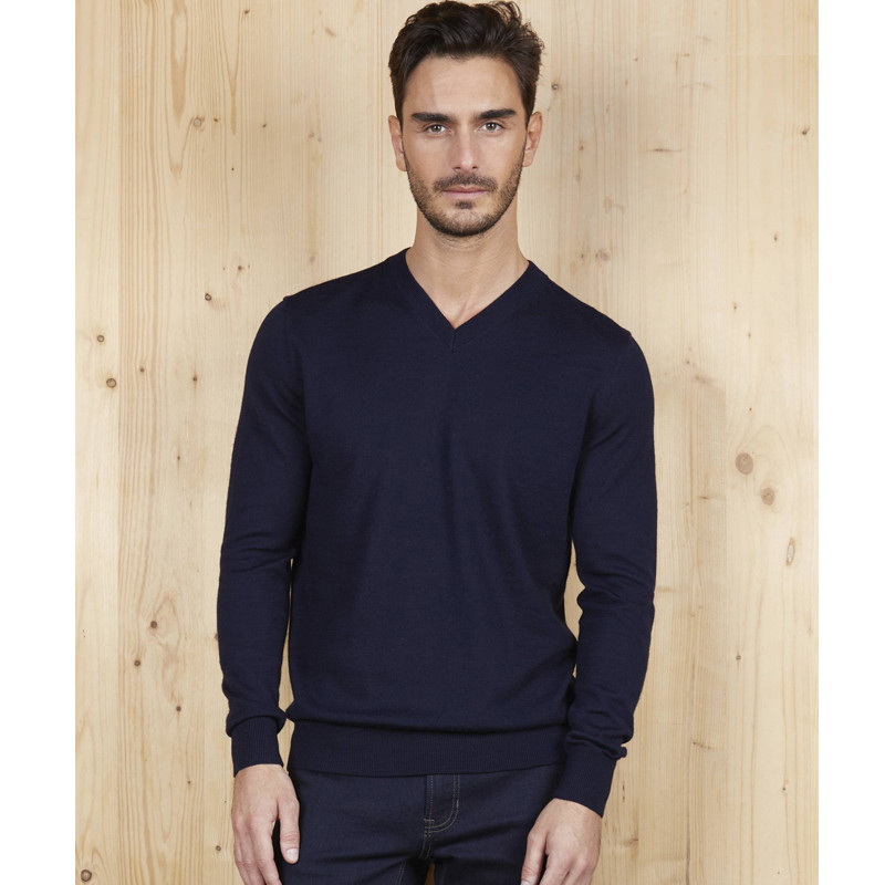 PULLOVER SULLIVANMEN COLLO "V"NEOBLU