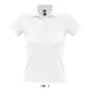 POLO PEOPLE BIANCO DONNA 210GR M/CORTA SOL'S