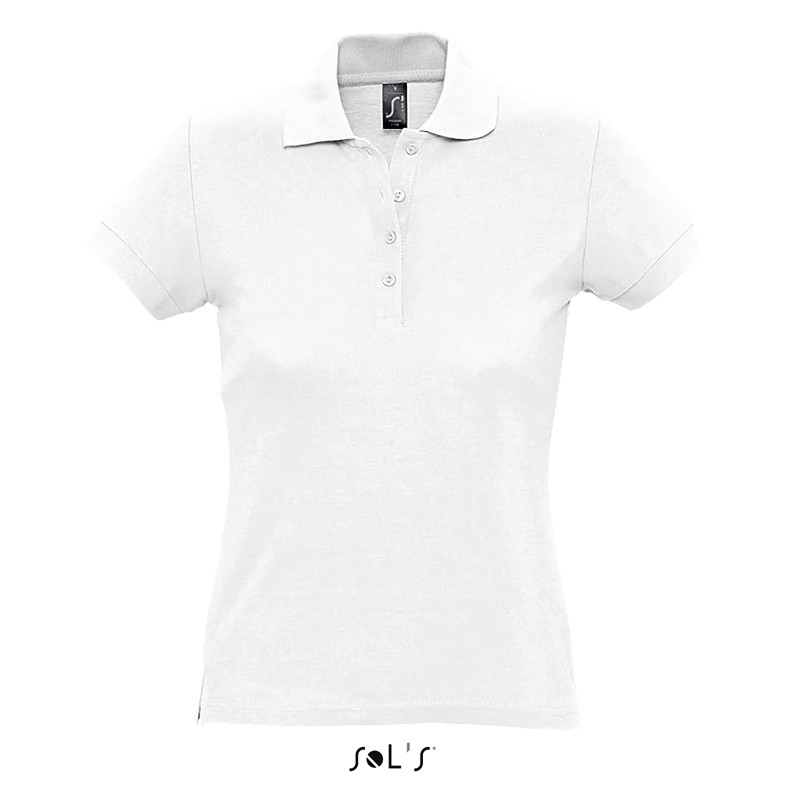 POLO PASSION DONNA BIANCO M/CORTA 170 GR SOL'S