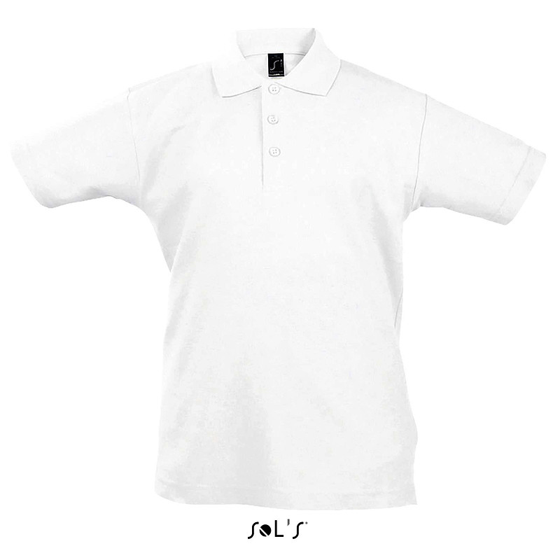 POLO SUMMER II KIDS BAMBINO BIANCO M/CORTA 170 GR SOL'S