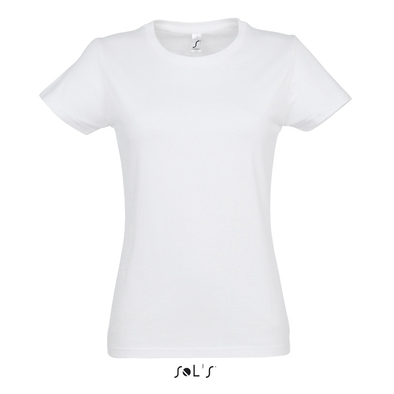 T-SHIRT IMPERIAL W. BIANCA DONNA G/COLLO M/CORTA 190GR SOL'S