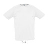 T-SHIRT SPORTY UOMO BIANCO SUBLIMATICA G/COLLO SOL'S