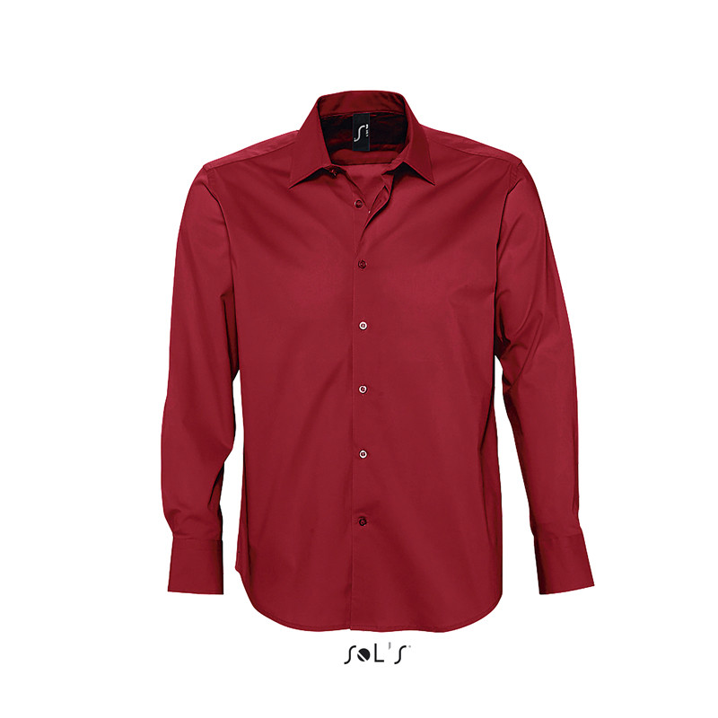 CAMICIA BRIGHTON STRETCH UOMO M/LUNGA SOL'S