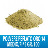 POLVERE PERLATO ORO 14 MEDIO/FINE GR. 100