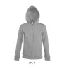 FELPA SEVEN WOMEN DONNA C/CAPPUCCIO E ZIP INTERA SOL'S