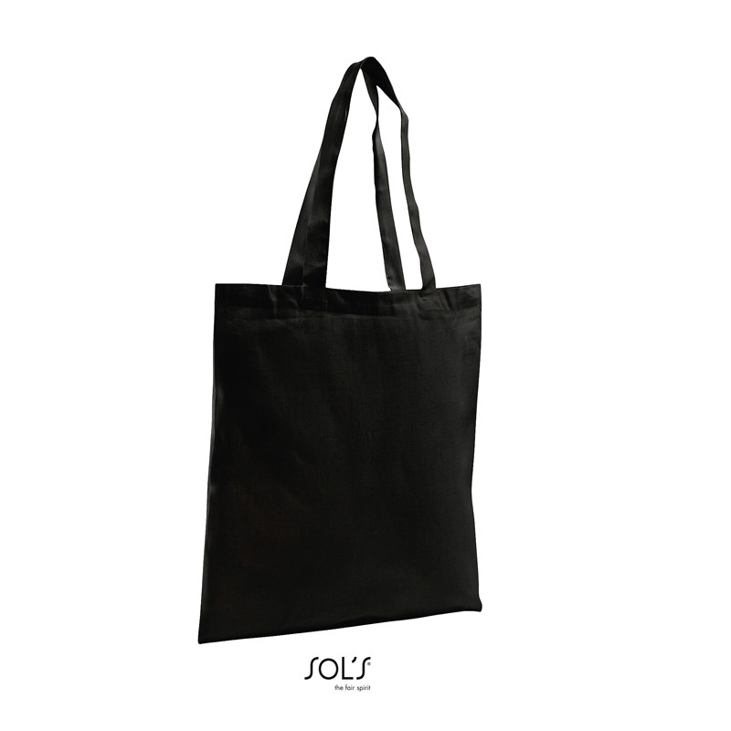 BORSA SHOPPING ORGANIC ZEN NERO IN COTONE BIOLOGICO SOL'S