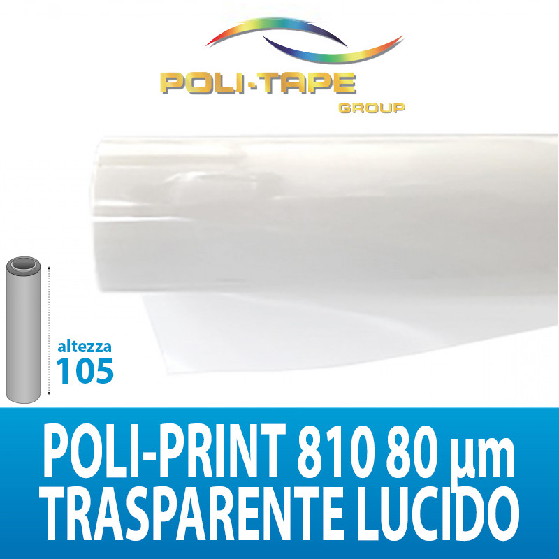 PVC ADES. PP810 MON. TRASP. LUCIDO 80MIC 50MTL POLITAPE H105