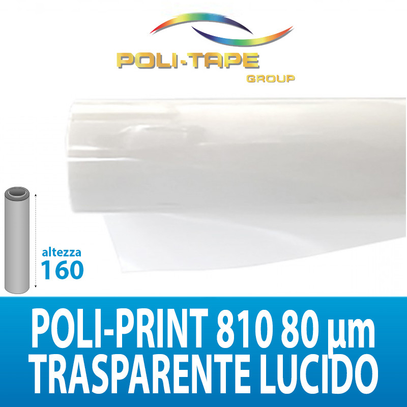 PVC ADES. PP810 MON. TRASP. LUCIDO 80MIC 50MTL POLITAPE H160