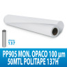 PVC ADES. PP905 MON. OPACO 100MIC 50MTL POLITAPE 137H