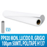 PVC ADES. PP920 MON. LUCIDO R. GRIGIO 100MIC 50MTL POLITAPE H137