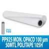 PVC ADES. PP925 MON. OPACO R.GRIGIO 100MIC 50MTL POLITAPE H105