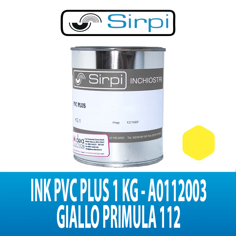 INK PVC PLUS GIALLO PRIMULA 112 SIRPI