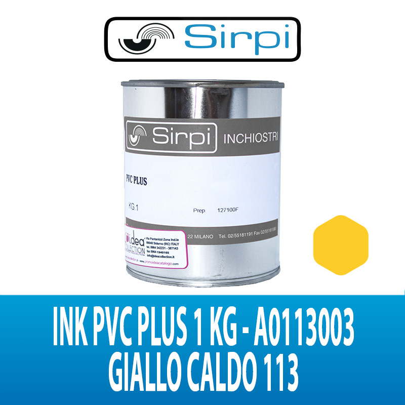 INK PVC PLUS GIALLO CALDO 113 SIRPI