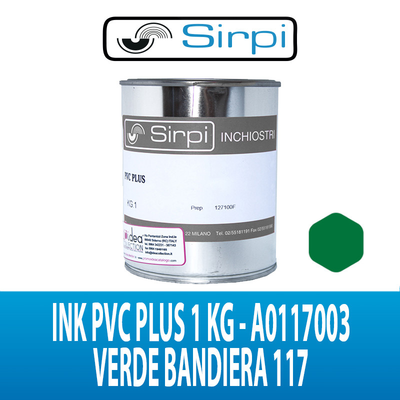 INK PVC PLUS VERDE BANDIERA 117 SIRPI