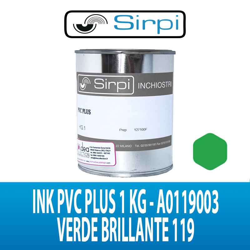 INK PVC PLUS VERDE BRILLANTE 119 SIRPI