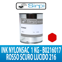 INK NYLONSAC ROSSO SCURO...