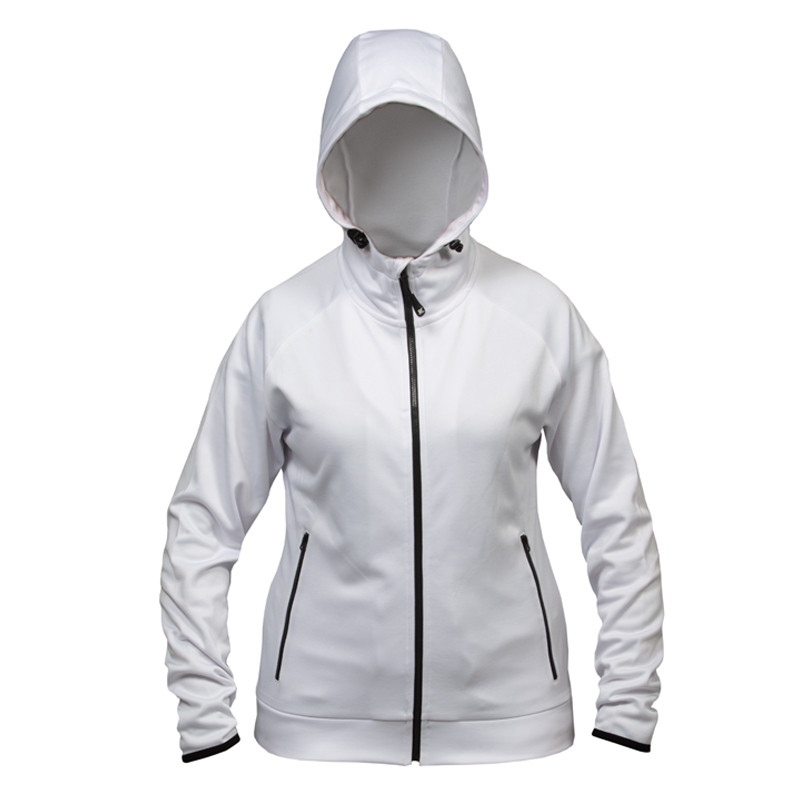 FELPA BASILEA LADY ZIP LUNGA E CAPPUCCIO IN POLISTERE JRC