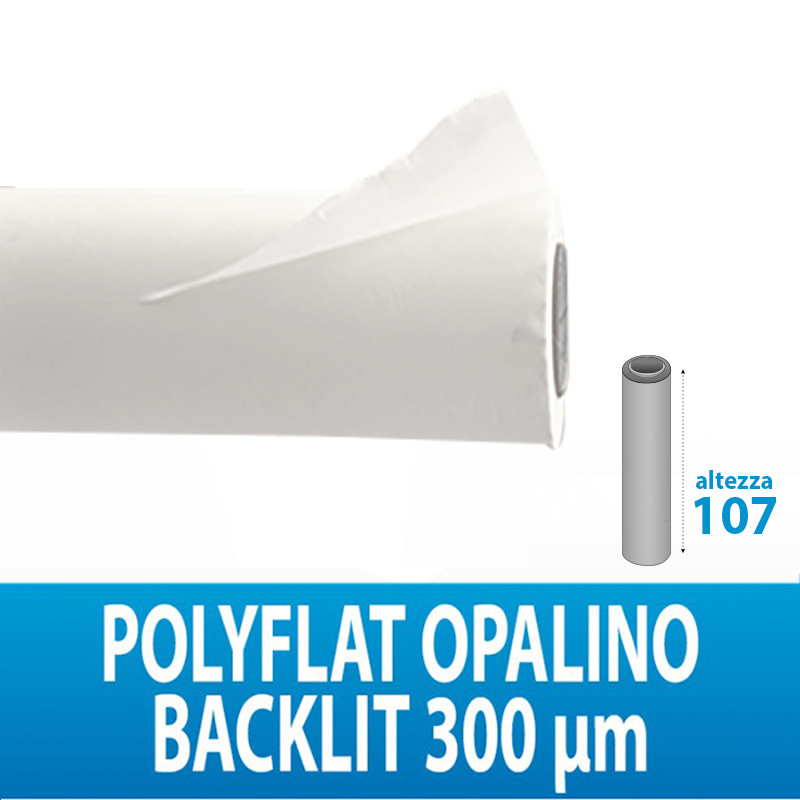 PVC+PET+PVC BACKLIT OPALE PER ROLL-UP 330MIC 50 MTL GUANDONG H107