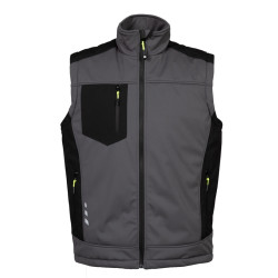 GILET BORMIO IN SOFT SHELL 3 STRATI IMPERMEABILE E IMBOTTITO JRC