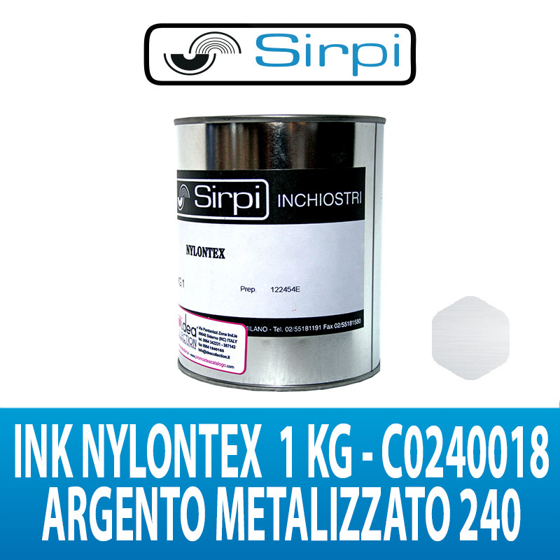 INK NYLONTEX ARGENTO METALLIZATO 240 SIRPI