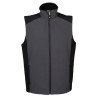 GILET CAMPIGLIO BICOLORE IN SOFTSHELL A 2 STRATI IMPERMEABILE JRC