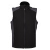 GILET CAMPIGLIO BICOLORE IN SOFTSHELL A 2 STRATI IMPERMEABILE JRC